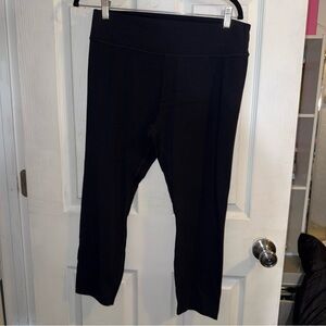Black High-Waisted Athletic Leggings – Size XXL